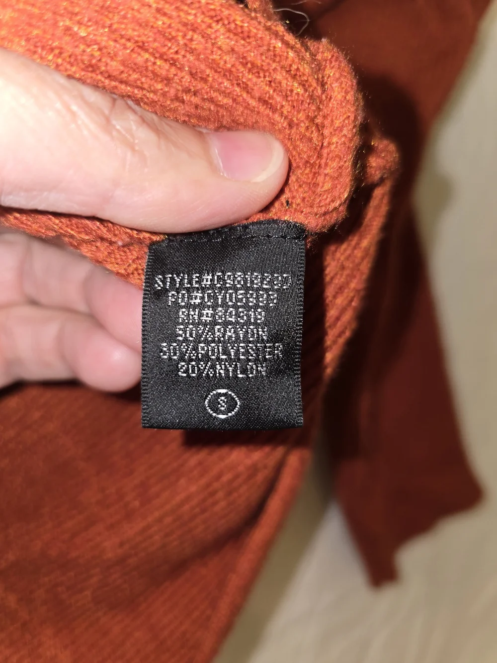Cyrus Women's Rust Crewneck Sweater
